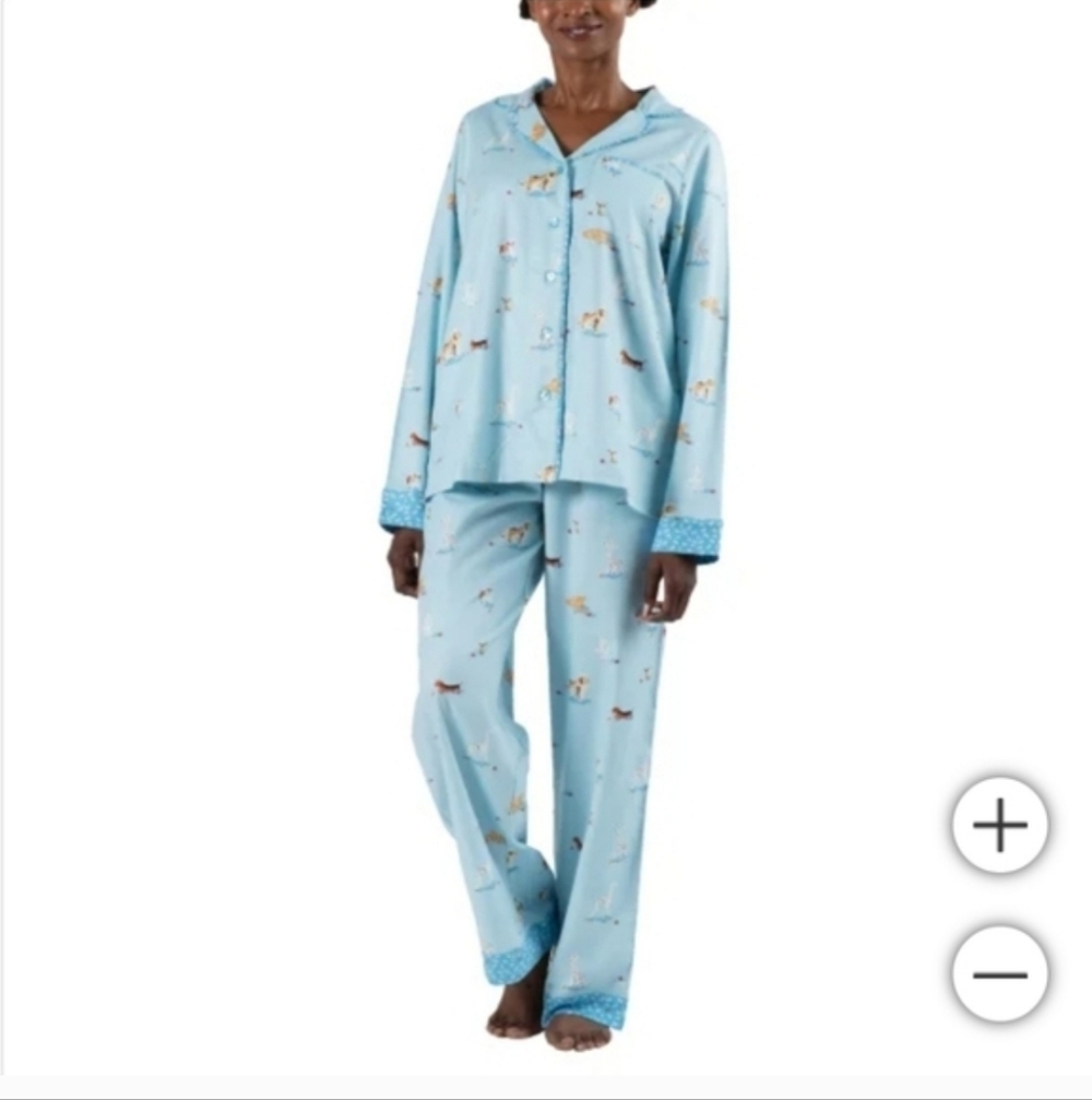 munki munki Dogs Light Blue Pajama Set